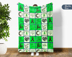 Mental Health Awareness Blanket with Green Ribbon, Cozy Wellness Throw, Thoughtful Comfort Gift for Loved Ones in May, Supportive & Inspirational, Battle Blanket