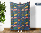 Retro Beaver Throw Blanket – Cozy Wildlife Gift for Nature Lovers