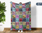 Vintage Stingray Throw Blanket – Cozy Ocean Lover Gift for Home