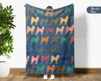 Custom Name Husky Dog Blanket – Personalized Cozy Throw for Pet Lovers