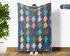 Retro Penguin Blanket Gift Cozy Ocean Animal Throw Soft Kawaii Decor Unique Arctic Inspired Blanket for Wildlife Lovers