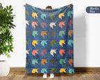 Retro Unicorn Blanket Gift for Fantasy Lovers, Cozy Magical Throw, Whimsical Decor Accent for Bedroom and Living Spaces