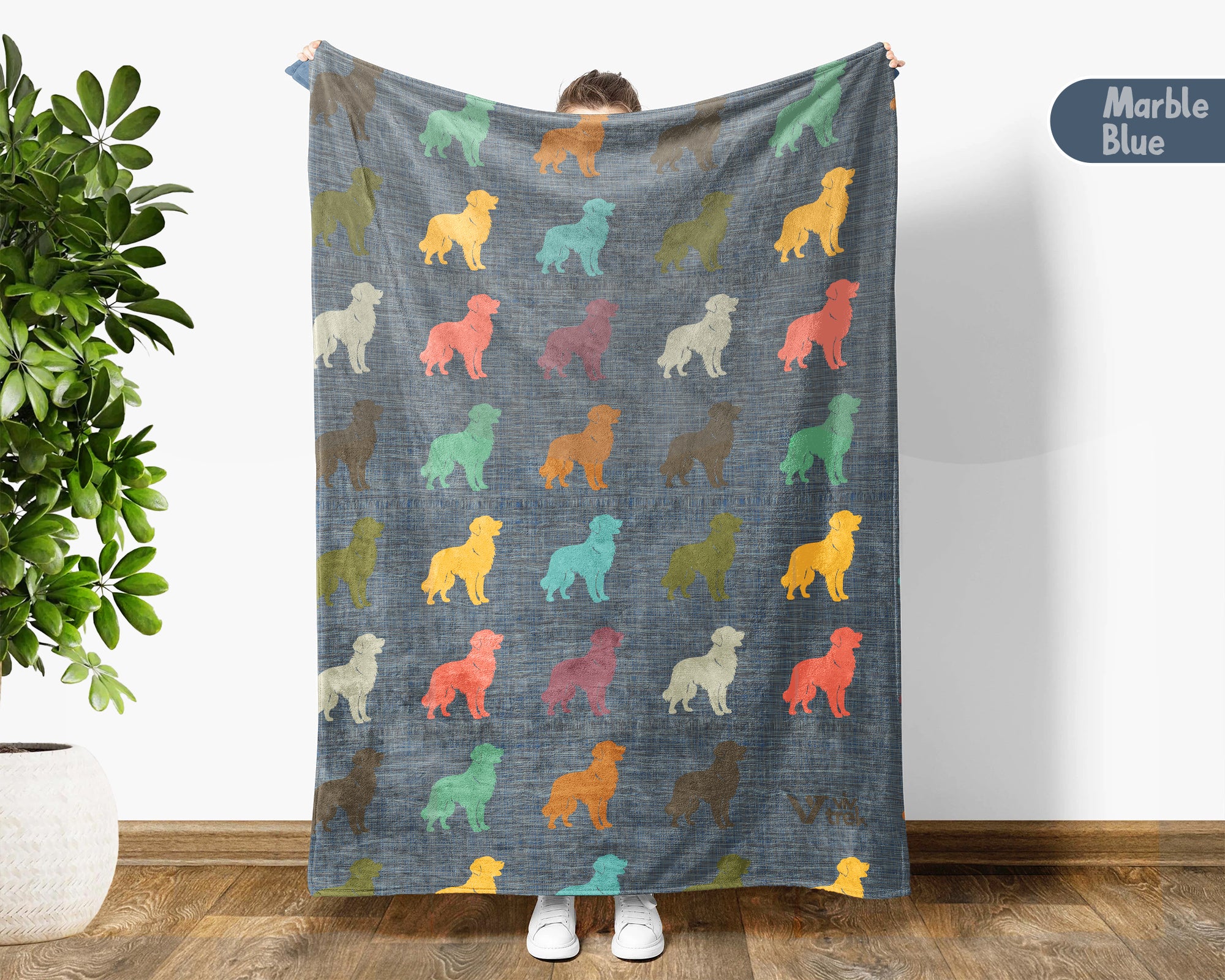 Vintage Golden Retriever Throw – Cozy Dog Lover Blanket