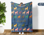 Custom Name Rottweiler Blanket, Cozy Vintage Puppy Throw for Dog Lovers