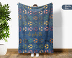 Custom Name Soccer Throw Blanket – Cozy Gift for Young Soccer Fans