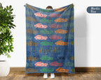 Custom Name Classic Car Blanket, Personalized Vintage Vehicle Throw, Cozy Garage Gift for Auto Enthusiasts