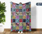 Vintage Strawberry Throw Blanket – Cozy Cute Fruit Lover Gift