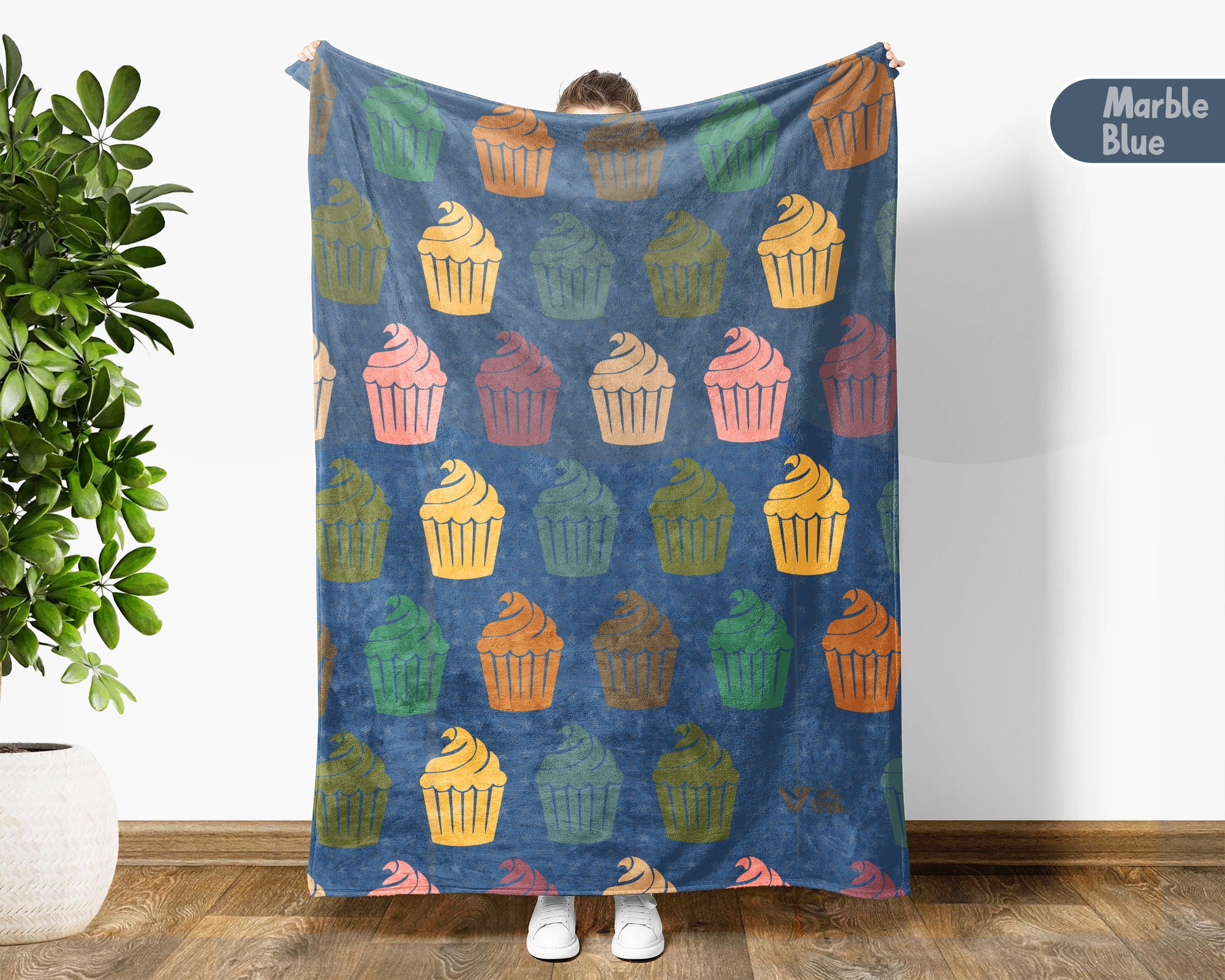 Retro Baking Lover Blanket Cozy Kitchen Throw for Bakers Soft Cake Bread Maker Blanket Unique Cooking Gift Decor
