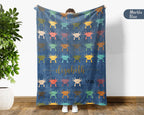 Personalized Axolotl Throw – Cute Cozy Custom Name Blanket