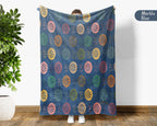 Retro Dartboard Blanket Gift for Dart Lovers, Cozy Game Room Throw, Stylish Dart Fan Home Decor Accent Blanket