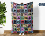 Vintage Shark Blanket – Cozy Ocean Lover Throw Gift