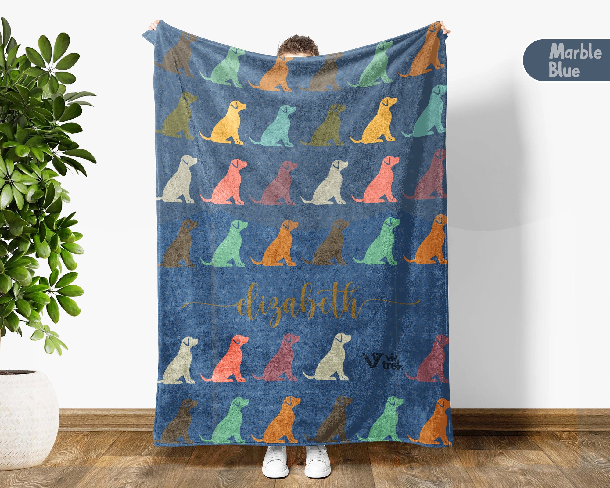 Custom Name Dog Blanket – Personalized Cozy Throw for Pet Lovers