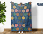Personalized Dodgeball Blanket Custom Name Sports Throw Cozy Funny Game Decor Unique Gift for Player Fan Home Accent