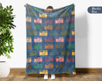 Retro Photography Blanket Gift Cozy Camera Lover Throw Soft Graphic Decor Unique Photographer Gift for Creative Home