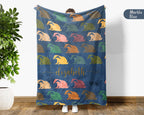 Custom Name Honey Badger Blanket – Personalized Cozy Throw for Nature Fans