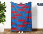 Retro Chicago City Map Blanket Throw, Cozy Windy City Decor, Skyline Design, Illinois Pride Gift, Urban Sofa Throw Blanket