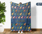 Custom Great Dane Throw Blanket – Personalized Dog Lover Gift