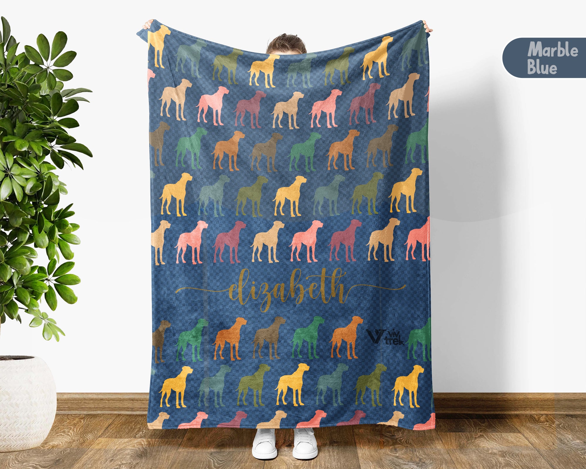 Custom Great Dane Throw Blanket – Personalized Dog Lover Gift