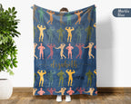 Custom Name Fitness Blanket Bodybuilding Throw Gift, Cozy Gym Lover Blanket for Athletes, Sporty Home Decor Accent