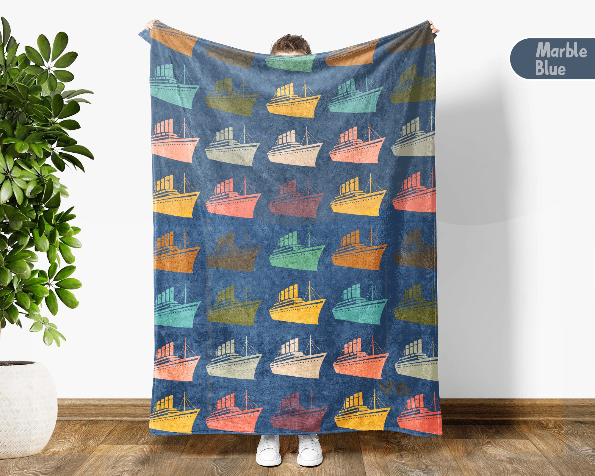 Retro Titanic Blanket Gift for Ship Lovers, Cozy Nautical Throw, Ocean Inspired Decor Accent for Bedroom and Living Spaces