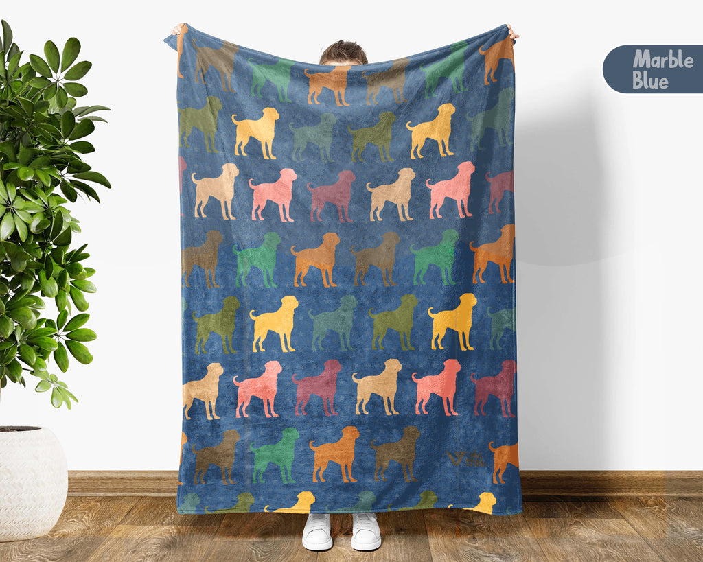 Retro Rottweiler Dog Blanket – Cozy Gift for Dog Lovers