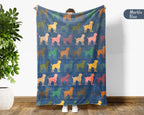 Retro Rottweiler Dog Blanket – Cozy Gift for Dog Lovers