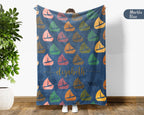 Custom Name Retro Sailing Blanket, Personalized Boat Throw for Nautical Lover Cabin Decor and Cozy Coastal Gifts