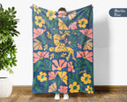 Floral Wrestling Blanket – Cozy Athlete Lover Throw