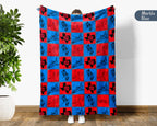 Retro Houston City Map Blanket Throw, Cozy Skyline Decor, Texas Pride Gift, Urban Sofa Throw Blanket for Home