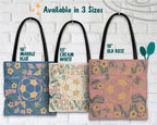 Custom Name Soccer Floral Tote Bag, Personalized Football Lover Bag, Cute Sports Canvas Tote, Soccer Player Gift, Aesthetic Soccer Carry Bag