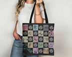 Custom Soccer Tote Bag, Personalized Name Football Canvas Tote, Retro Soccer Lover Gift, Cute Sports Carry Bag, Player Gift Tote