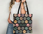 Custom Soccer Tote Bag, Retro Personalized Name Football Canvas Tote, Unique Soccer Lover Gift, Sports Carry Bag, Player Gift Tote