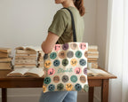 Custom Soccer Tote Bag, Retro Personalized Name Football Canvas Tote, Unique Soccer Lover Gift, Sports Carry Bag, Player Gift Tote