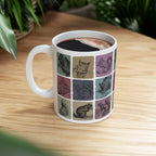 Vintage Squirrel Mug, Funny Squirrel Lover Gift, Distressed Retro Nature Coffee Mug, Easily Distracted By Squirrel Mug for Any Occasion