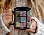 Vintage Curling Lover Mug – Retro Black Sports Coffee Cup Under $25, Distressed Curling Enthusiast Gift for Him & Her ☕🥌