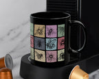 Retro Bee Lover Mug | Vintage Honey Bee Coffee Cup | Distressed Nature Gift for Beekeepers | Bee Fan Enthusiast Present