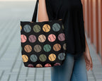 Retro Baseball Lover Tote Bag – Sports Enthusiast Gift – Over the Shoulder Player Everyday Bag for Fans