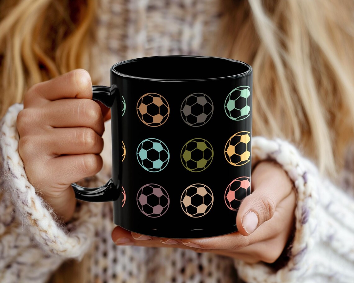 Retro Soccer Lover Mug, Vintage Soccer Coffee Mug, Distressed Football Gift, Soccer Player Fan Mug, Funny Sports Coffee Cup for Fans