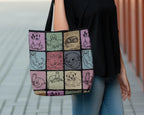 Vintage Otter Lover Tote Bag | Cute Aesthetic Over Shoulder Pet Animal Carrier | Everyday School Grocery Gift