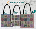 Golden Retriever Tote Bag | Retro Dog Lover Gift | Vintage Pet Design Shopper | Cute Dog Breed Carryall