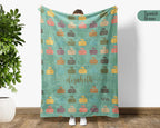 Custom Name Curling Blanket – Retro Personalized Throw Under $50, Cozy Gift for Curlers & Sports Fans 🥌🧣