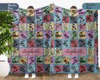 Custom Skateboarding Blanket, Personalized Name Skateboard Gift for Teens, Cool Skateboarder Throw for Boys, Girls, Unique Gift
