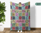 Custom Name Soccer Blanket Gift, Personalized Soccer Throw & Mug Set, Cozy Sports Blankets for Boys Girls, Unique Christmas Gift for Fans