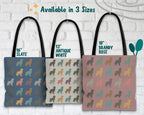 Retro Golden Retriever Dog Tote Bag | Vintage Lover Gift | Cute Pet Design Shopper | Dog Breed Carryall
