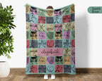 Personalized Baseball Blanket with Custom Name, Cozy Sports Throw for Baseball Fans, Unique Baseball Lover Gift, Custom Fleece Blanket