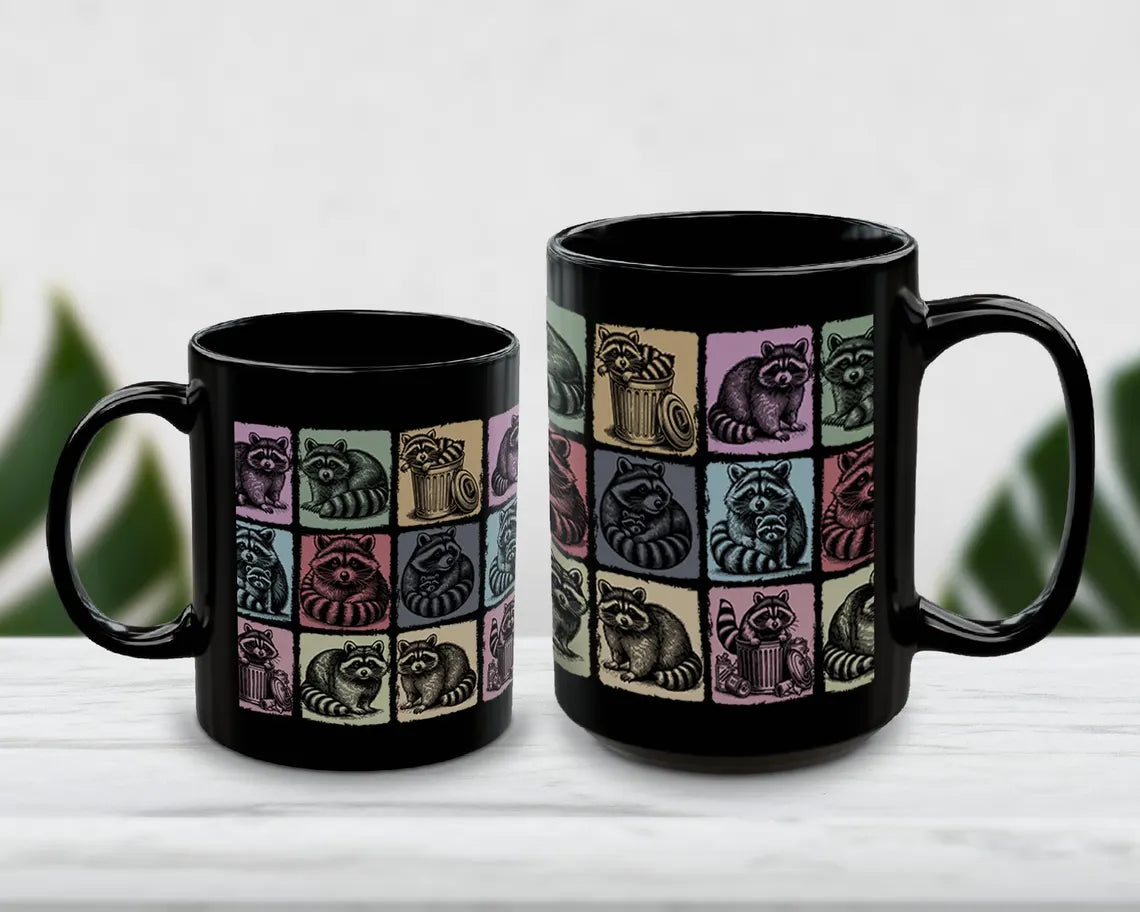 Raccoon Lover Mug – Cute Raccoon Coffee Cup – Animal Enthusiast Gift Idea – Perfect for Wildlife Fans