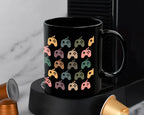 Vintage Video Gaming Mug Controller Coffee Cup | Retro Gamer Gift Idea | Ceramic Gaming Lover Drinkware Present for Him Her