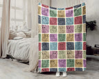 Cat Gift Blanket Vintage Kitty Lover Throw - Retro Cat Kitten Blanket Cozy Graphic Unique Pet Lover Blankets