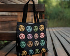 Retro Soccer Tote Bag for Players Fans – Vintage Football Lover Gift Tote – Reusable Sports Bag Daily Use