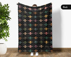 Bee Gift Blanket | Vintage Bee Lover Throw | Retro Fleece Blanket | Cozy Bee Graphic Present | Unique Nature Lover Gift for Home
